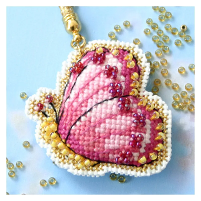 ZSMX32 Phone Key Bag Hanging Accessories Fu Lucky DIY Craft Needlework Embroidery Crafts Counted Cross-Stitching Kit