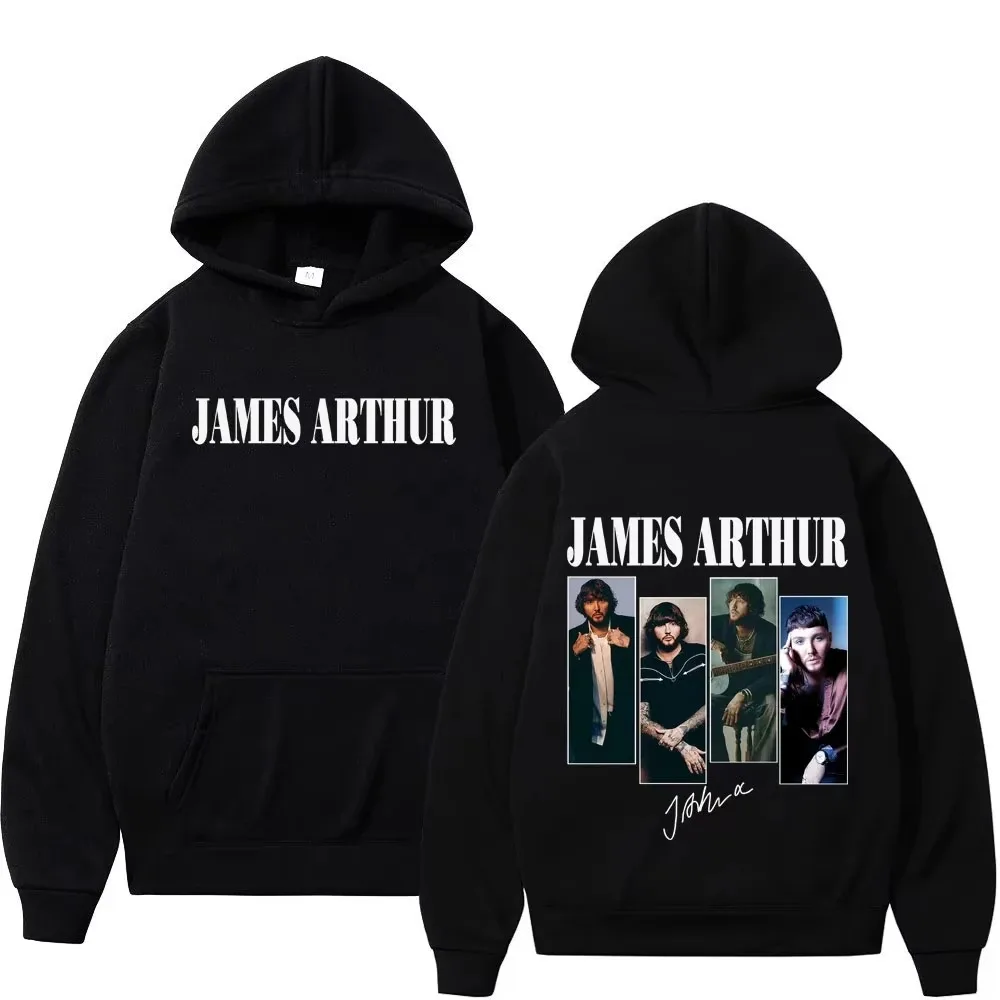

Худи с принтом Singer James Arthur 2026 Pisces World Tour, унисекс-худи в стиле хип-хоп, повседневный пуловер в готическом панк-стиле, подарок для фанатов