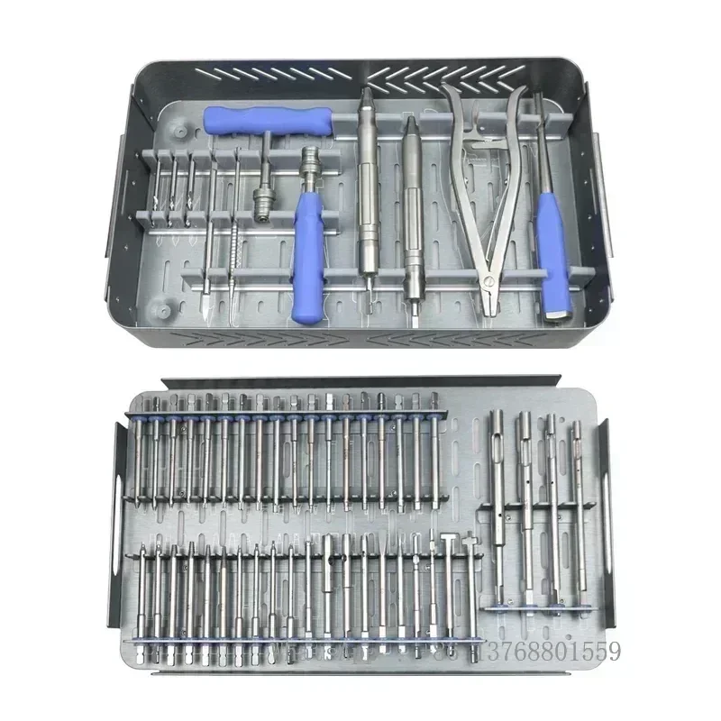 53pcs/set Orthopedis Screwdriver Surgical Screw Extractor Screw Broken Removal Instrument Orthopaedic Instruments