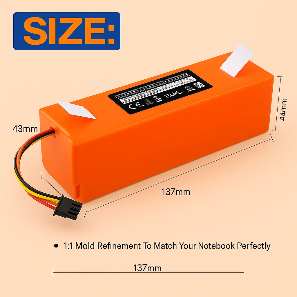 

Upgraded 12800mAh Battery for Xiaomi MIJIA Mi Vacuum Mop 2 Pro MJSTP MJSTS1 C101 S1-260-4S2P D099-4S2P Replacement Parts