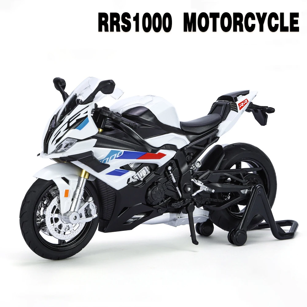 

Модель мотоцикла 1:12 S1000RR из сплава, модель мотоцикла, амортизаторы, звук и фотоаксессуары, игрушечный автомобиль, подарок для детей