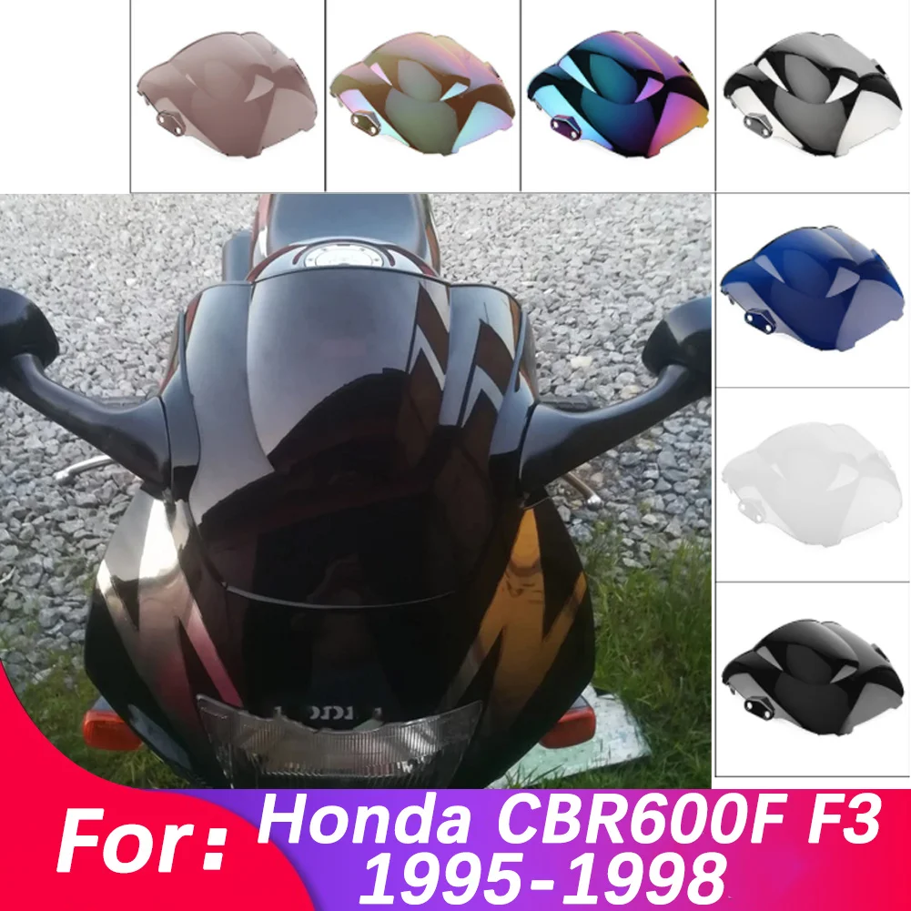 Windshield For Honda CBR600 CBR 600 F3 1995-1998 Double Bubble WindScreen Motorcycle Accessories Fairing Deflector