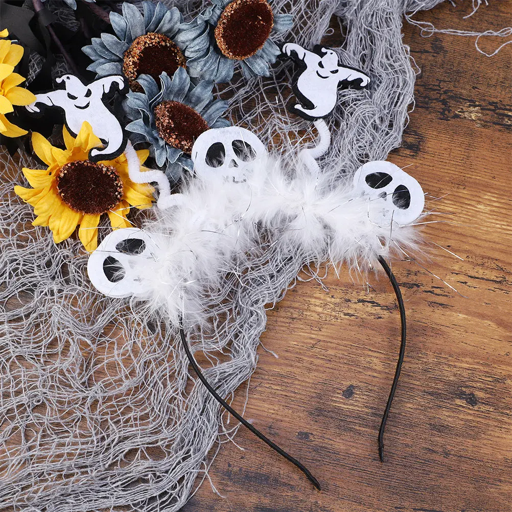 

4Pcs Halloween Hair Hoop Set Pumpkin Spider Bat Ghost Headband Costume Party Decor Cosplay Accessory Masquerade Stage