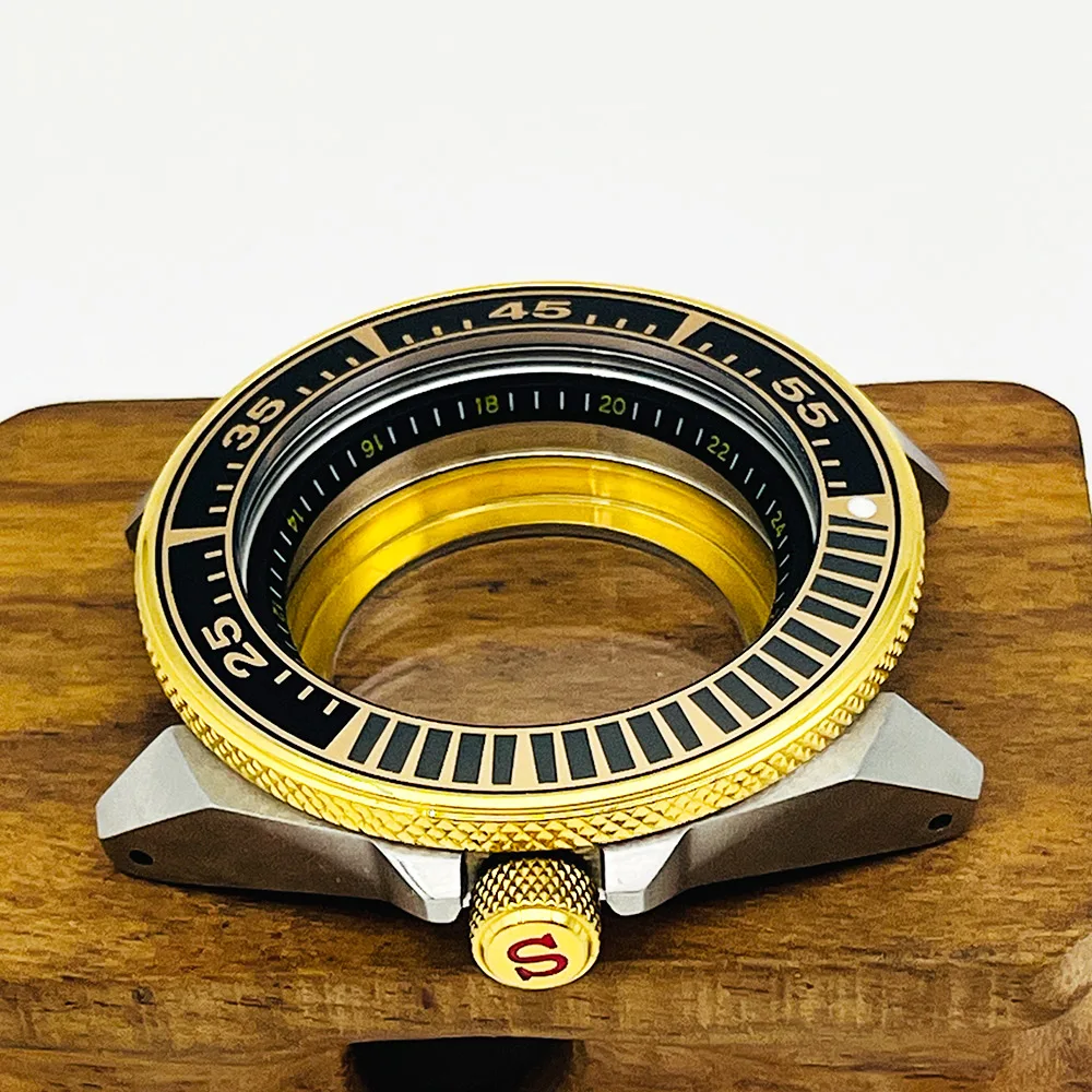 Mod SRPB Samurai Watch Case NH35 NH35 Case Fit For 7s26 NH34 NH35 NH36 Movement Transparent Back cover Samurai Watch Case