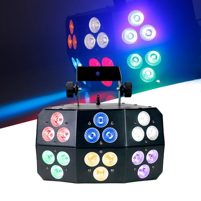 150W Double Layer Cleaning Lighting Effect 18pcs * 12W Light Emitting Diode Cleaning Effect Light with Microfiber