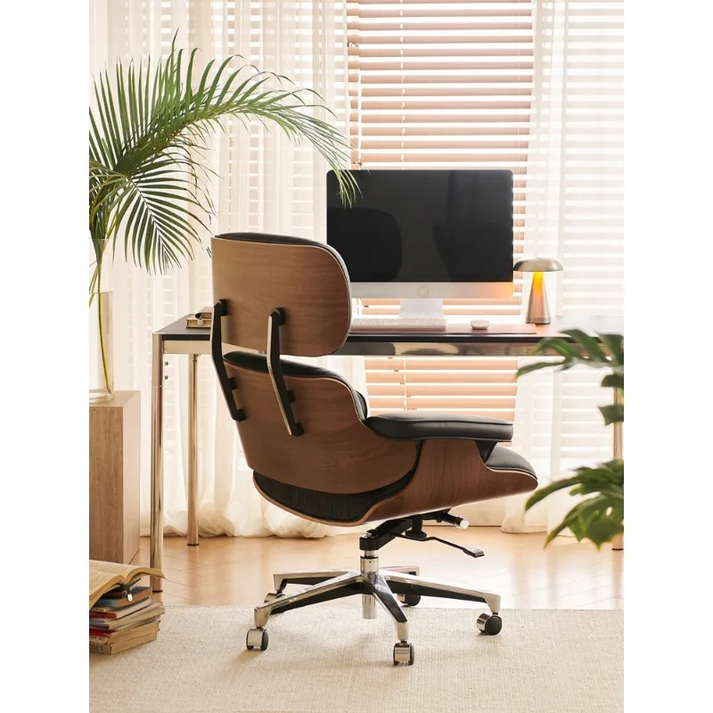 

Computer chair, large class, desk , reclining leather swivel chair, modern home comfort