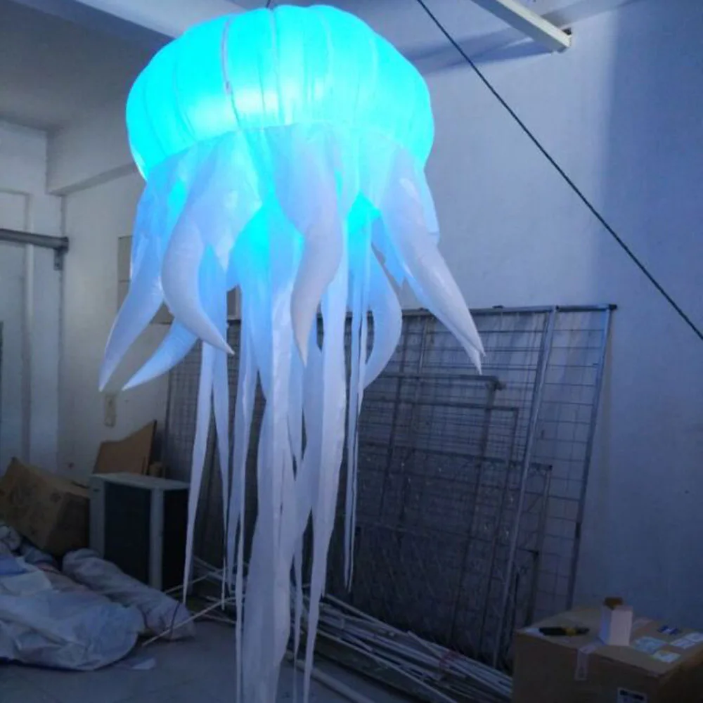 Balloon Giant Lighting Medusa  Inflatable Led Jellyfish Hanging  Inflatable Octopus Tentacles For Party Decoration