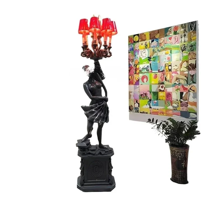 

Скульптура из стекловолокна, фигурная статуя, европейский западный декор, украшение для двора, архитектурный элемент ландшафтного дизайна