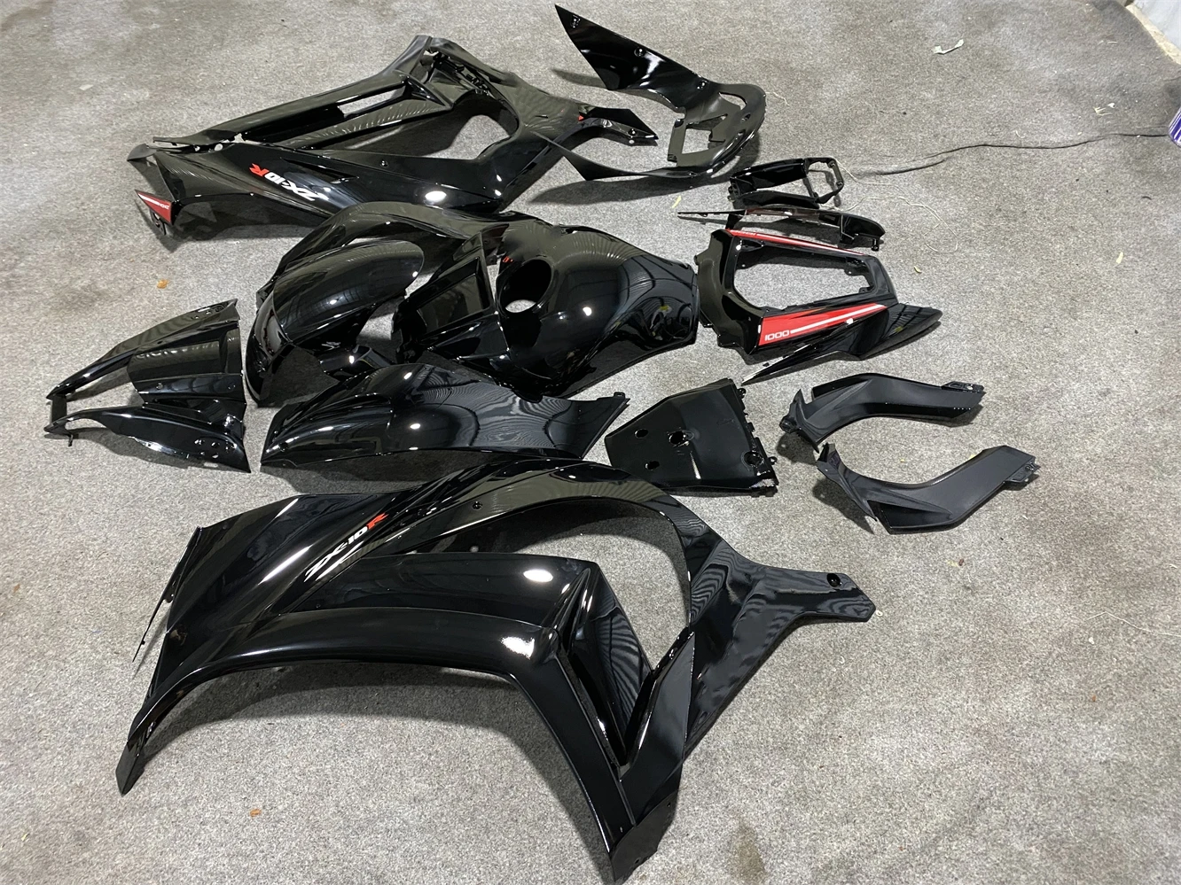 Motorcycle Fairing kit for ZX-10R 11-15 Year 10R 2011 2012 2013 2014 2015 Fairing Bright black red motorcycle housing