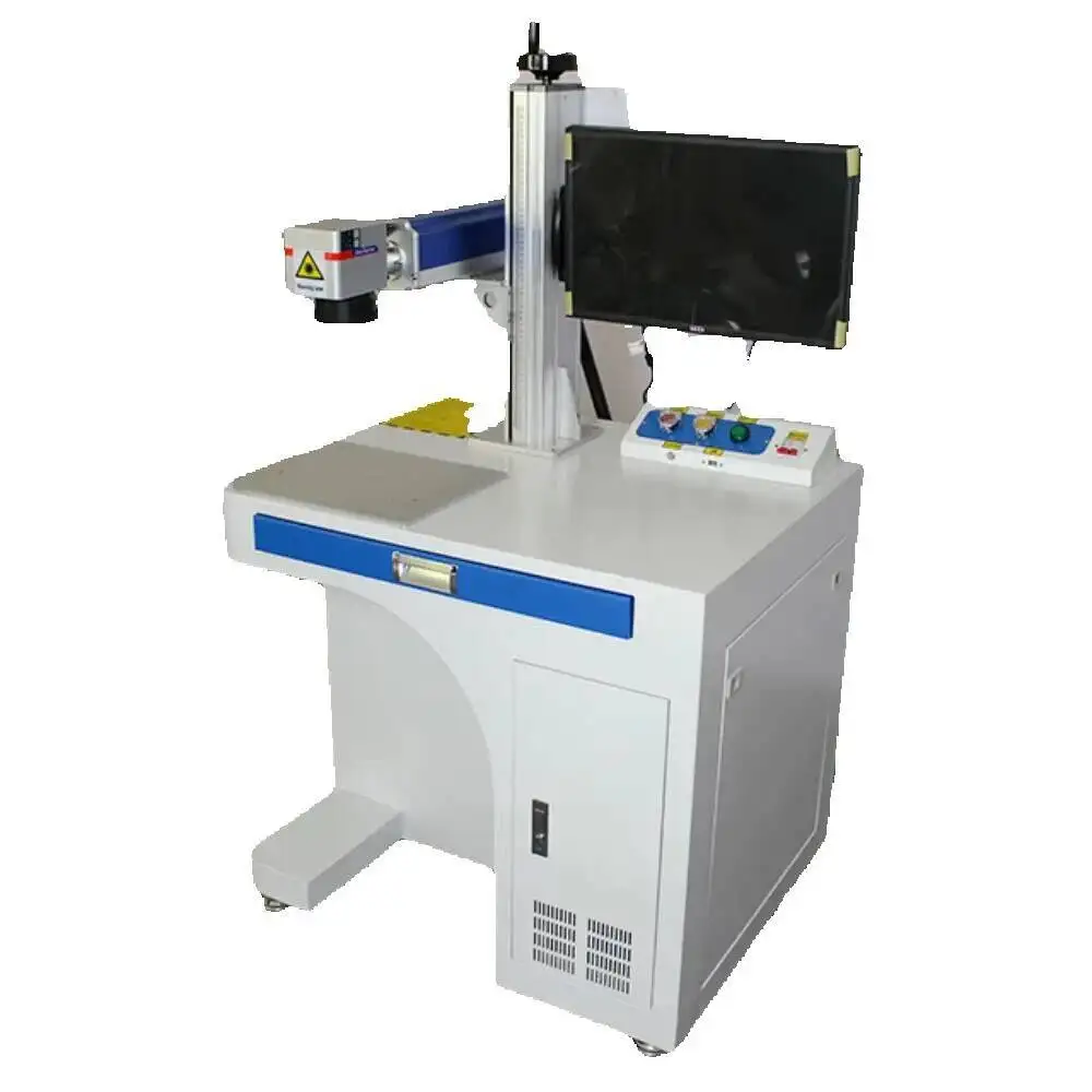 

Desktop Cabinet Marker 20W 30W 50W Mopa Fiber Laser Marking Engraving Machine Stainless Steel For Metal With Ezcad
