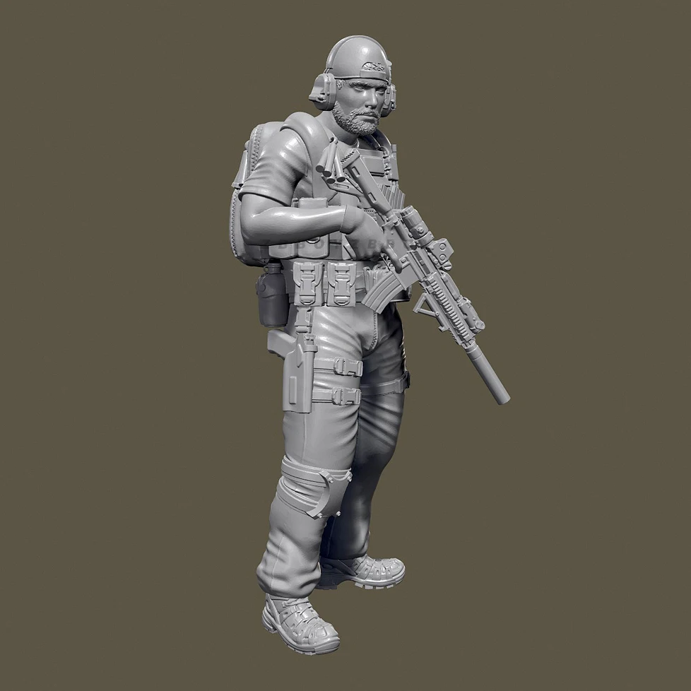 38mm 50mm Resin Soldier model kits figure colorless and self-assembled 3D Printing TD-6902/3D