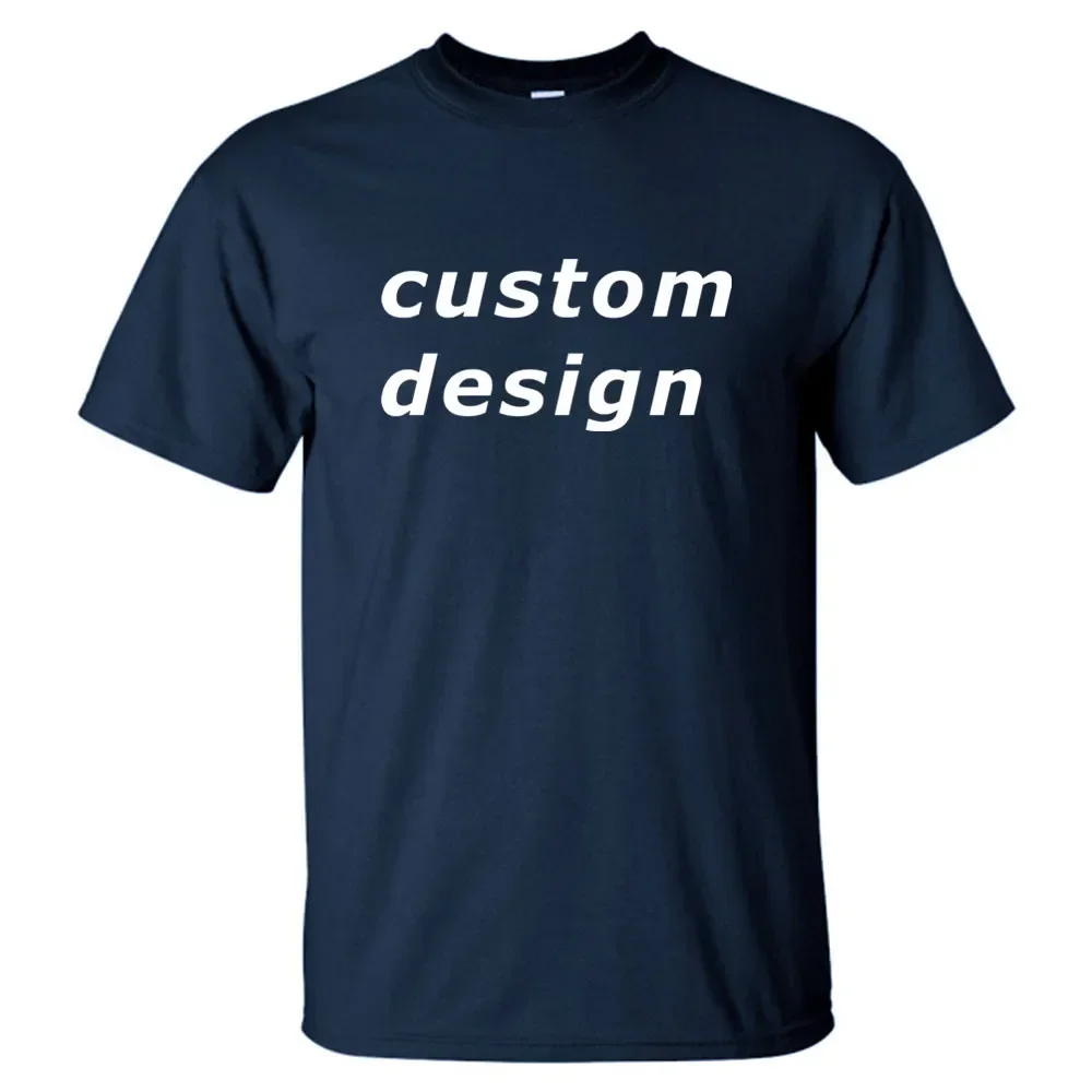 Custom Design Support Customization Diy Logo Fashion and Leisure High Quality Cotton New Men Women T-shirt