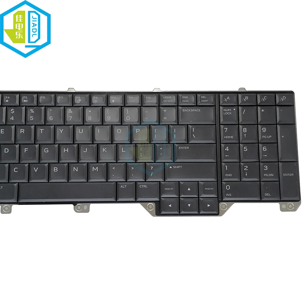 Colorful RGB Backlit US English Keyboard For Dell For Alienware 17 R4 17 R5 0XN2XW XN2XW PC Gaming Keyboards Color light Teclado