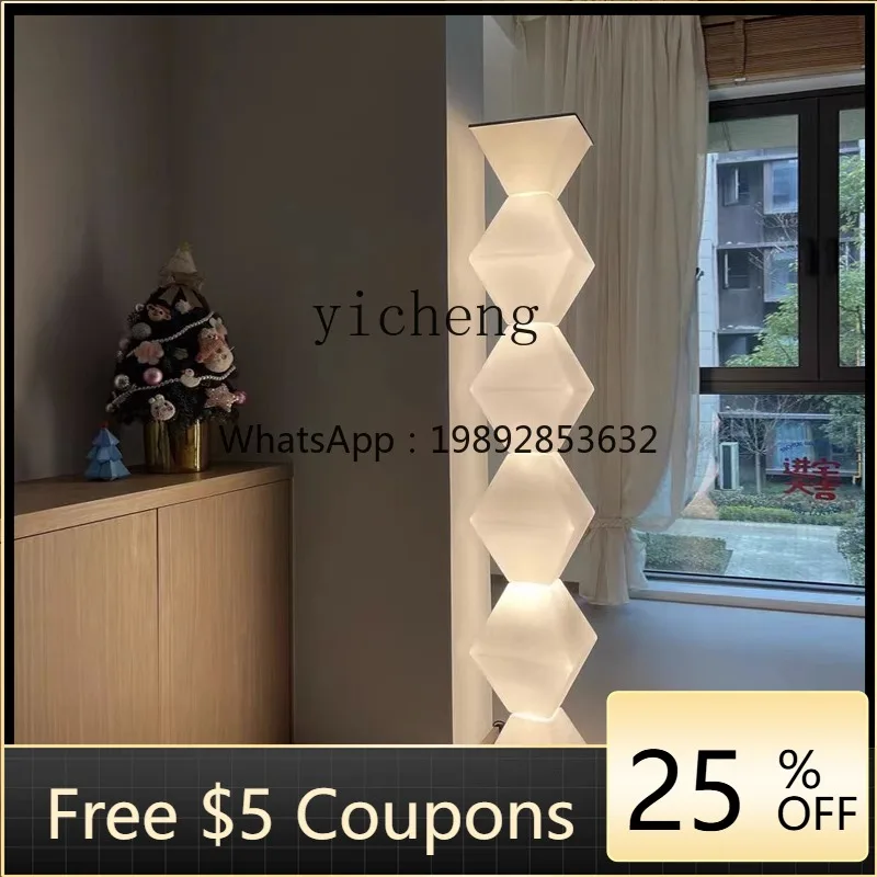 

Living Room Eternity Column Floor Lamp Sofa Side Lamp Decoration Room Bedroom Atmosphere Lamps