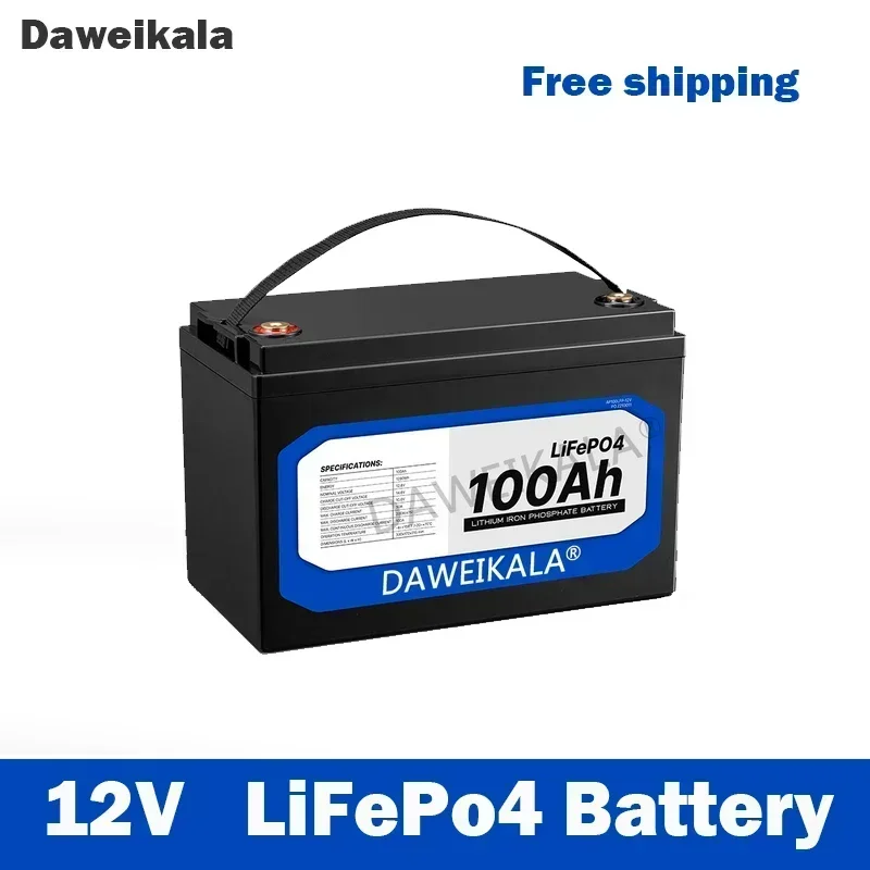 large capacity battery 12v 20ah 50ah 100ah 150ah 200ah lifepo4 battery lithium iron phosphate battery built-in bms solar boat