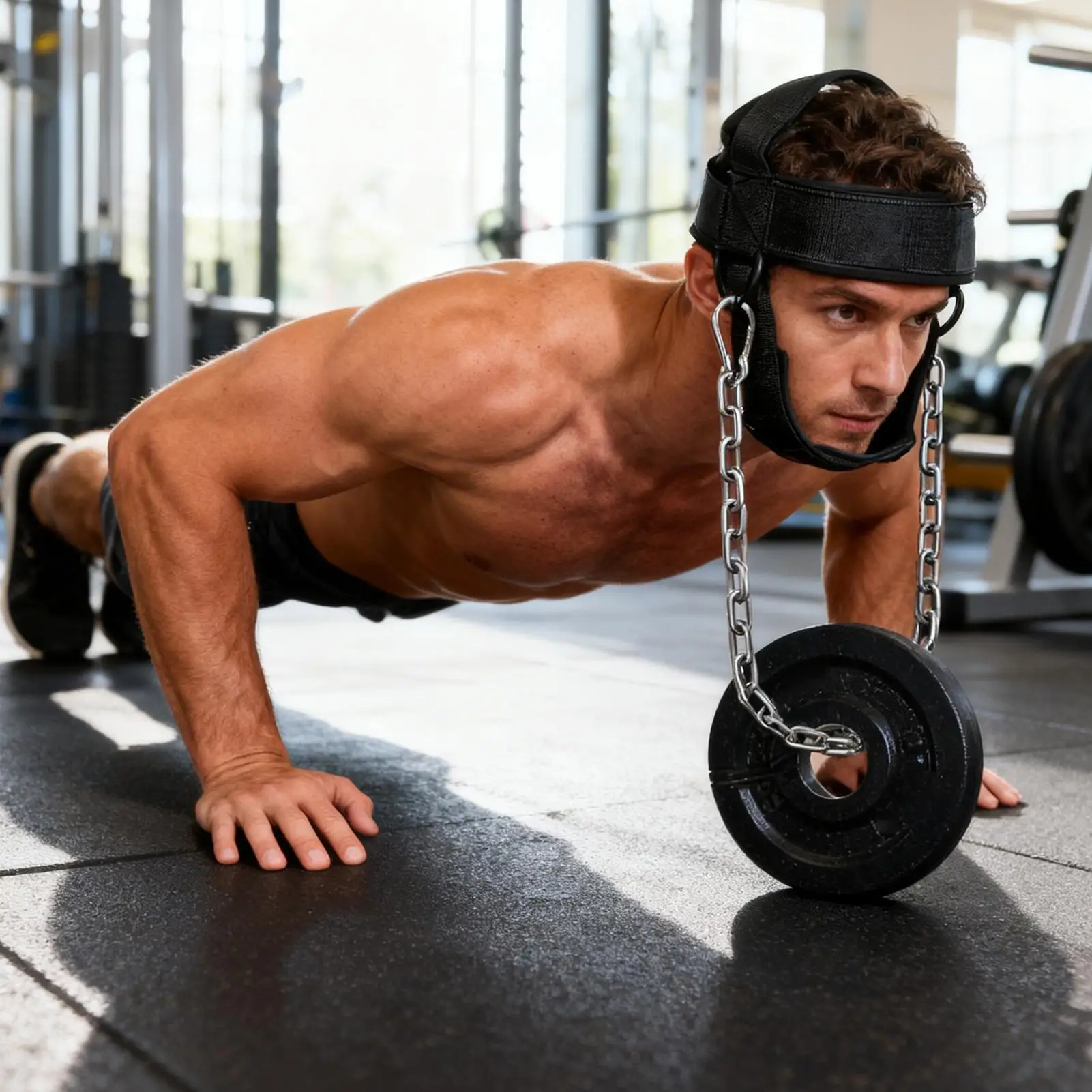 حزام الرأس الرياضي لتدريب الرقبة، حزام منشئ العضلات، جهاز تقوية الرقبة في صالة الألعاب الرياضية المنزلية، أداة مساعدة قابلة للتعديل #3