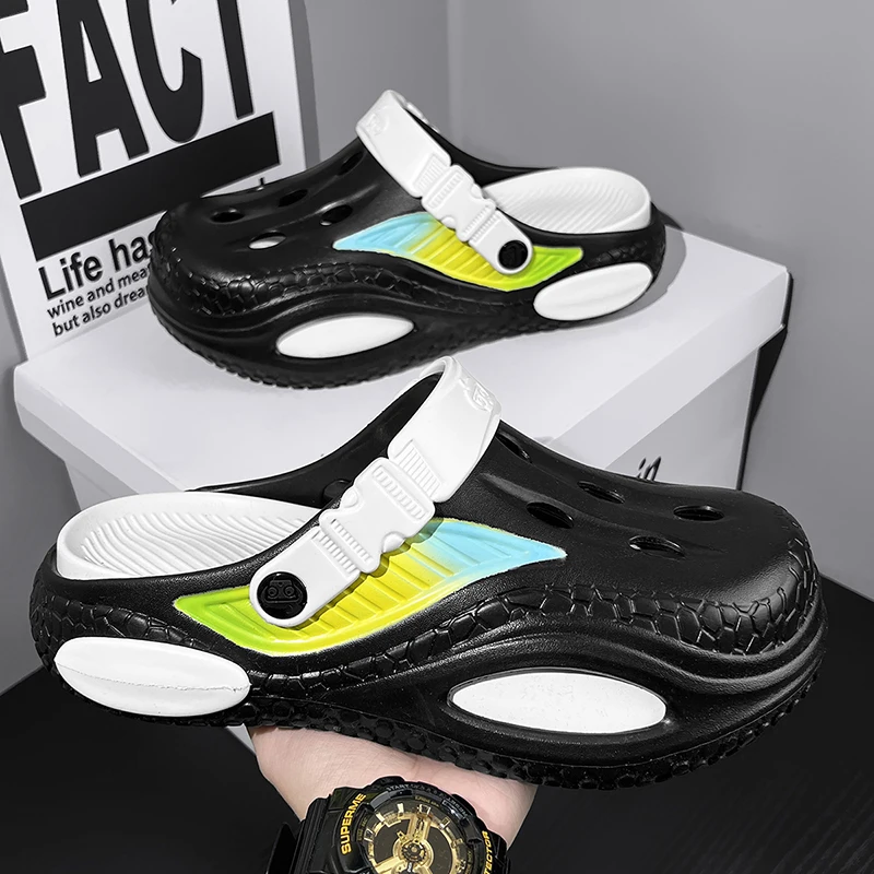 Holiday Present Option Men Casual Summer Slippers Anti Slip Nice Packable Shape Suitable As Daily Gift for Male Friends Outdoor