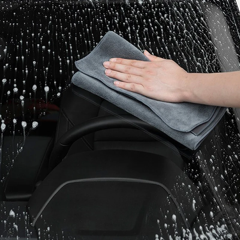 

Thickened Car Cleaning Towel Microfiber Auto Interior Exterior Washing Towels Universal Car Cleaning Tools Auto Accessories