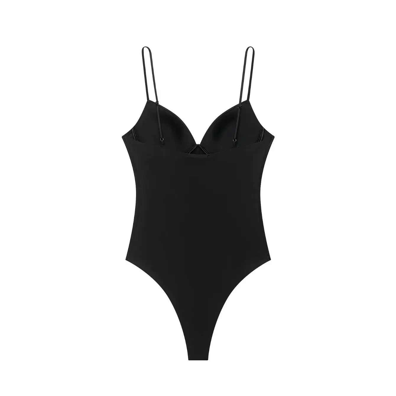 TFMLN Sommer Damen Bodysuit mit Herzausschnitt, ärmellos, einfarbig, Trägerlos, Thong, Body Shaper, Alltagskleidung, 2026 Neu – Detail 3