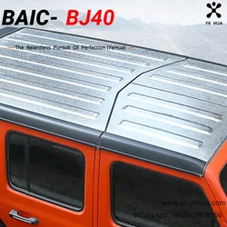 Beijing Baic Bj40 2017-2024 Modified Roof Aluminum Foil, Tin Foil, Thermal Insulation Film, Sun Protection Roof Sticker