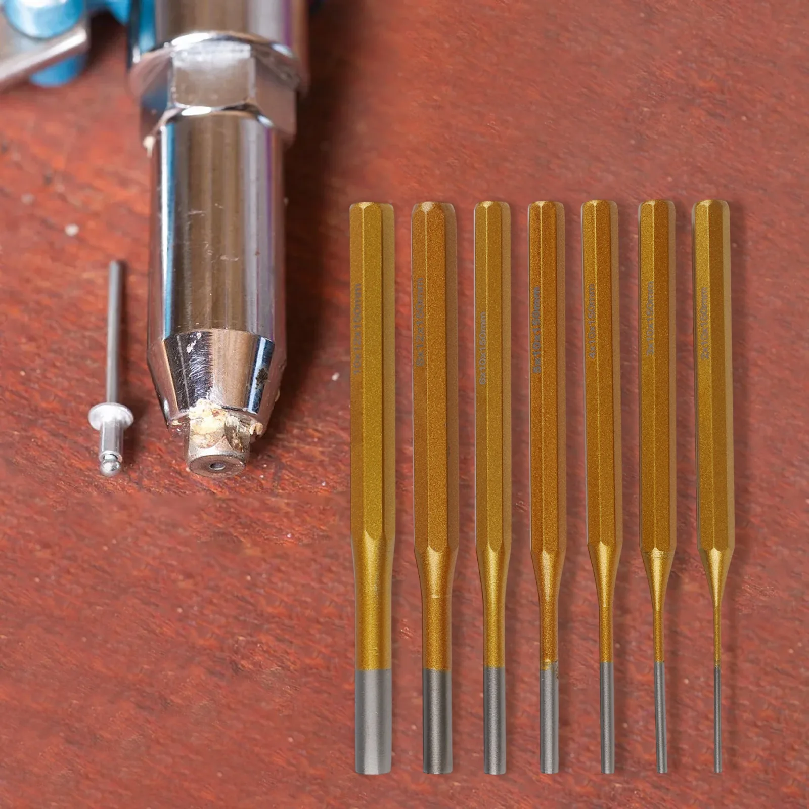 For DIY Projects For Precision Work Brass Punch Tool Versatile Punching Tool Kit Heavy Duty Punch Precise Marking Punch