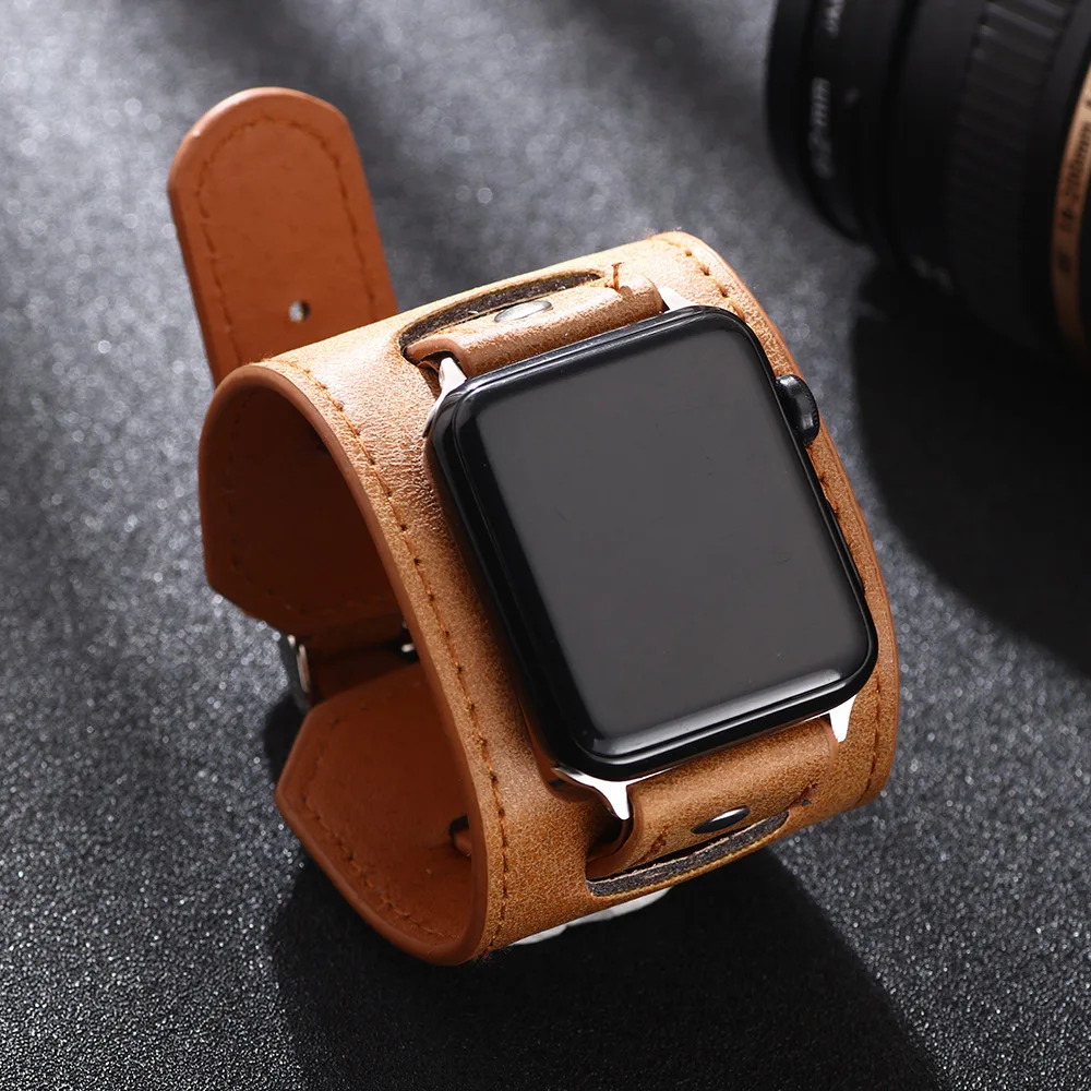 Retro leather bracelet for apple Watch band 49mm 44mm correa 40mm 38/42mm watchband iwatch series ultra 9 8 7 6 5 4 Se 41mm/45mm