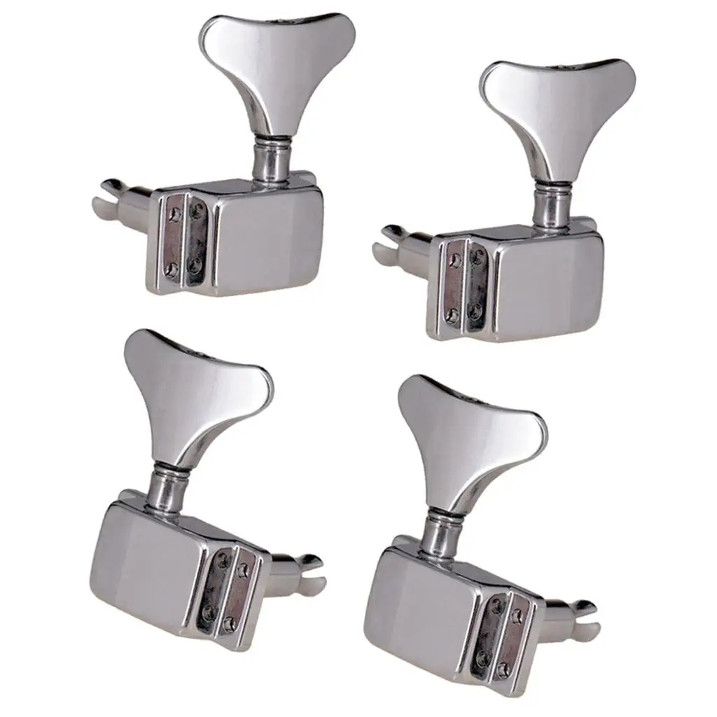 Tuning Pegs para baixo elétrico, cabeça de máquina, acessório prata, 2R2L, 4 pcs