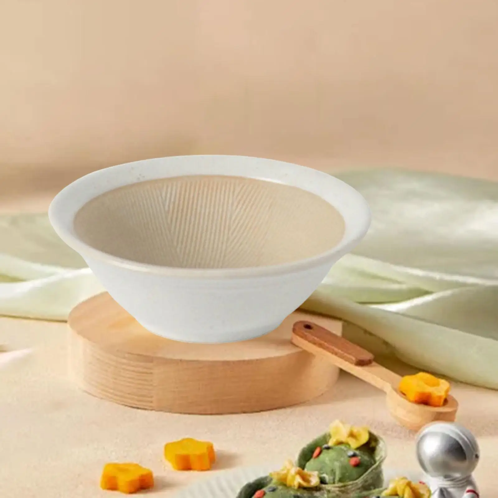食品粉砕ボウル-フードマッシャー-多目的手動調理器具-食器-日本の古典的なモルタル-413インチx413インチ