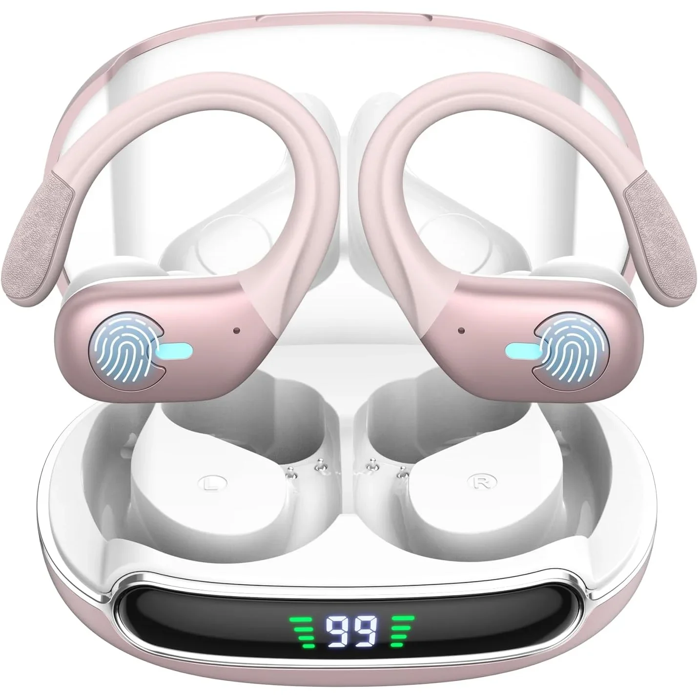 

TWS Bluetooth 5.3 Earbuds Wireless Bluetooth Earphones Button Control Stereo Headset Waterproof Sport Headphones with ENC HD Mic