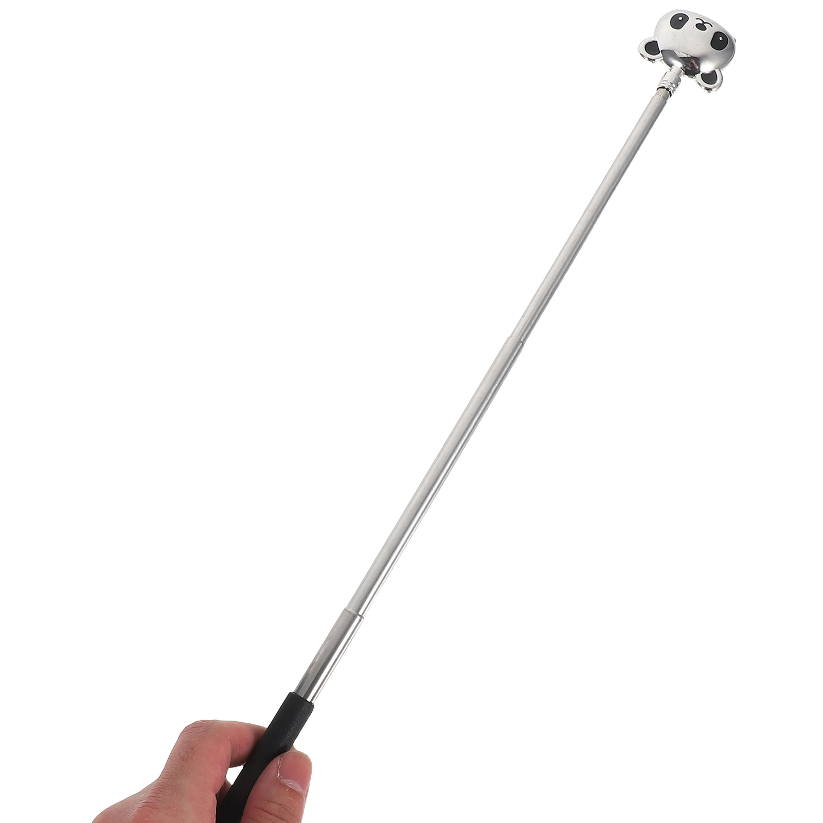 

Telescopic Stainless Steel Panda Back Scratcher Extendable Itch Relief Device with Cute Animal Design for Home Travel Use