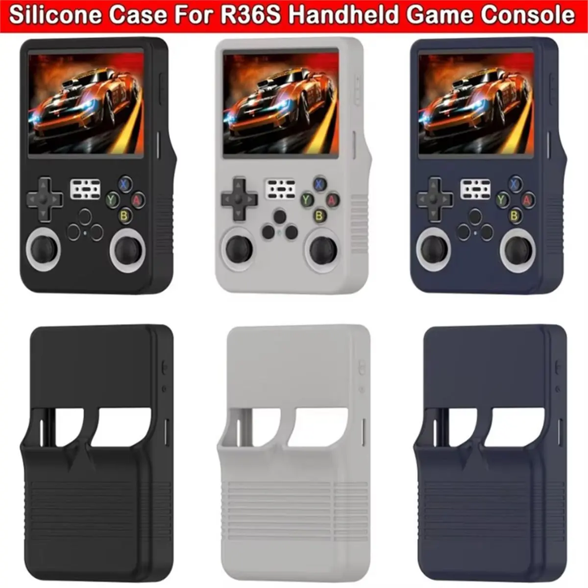 2026 NEW Silicone Protective Cover for R36S Handheld Game Anti-Scratch Washable Game Console Case Shockproof Sleeve Shell A