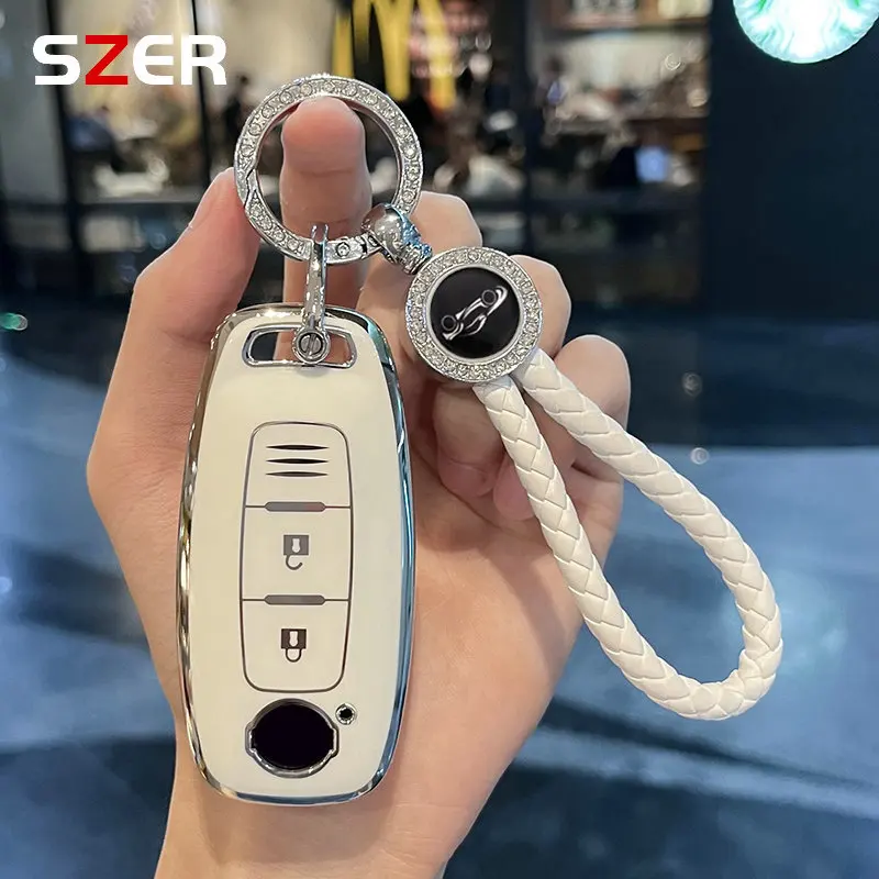 

2 3 Button TPU Remote Key Case Cover Shell Fob Holder Keychain For Nissan X-trail T33 Qashqai J12 Teana Altima Ariya 2022 2023