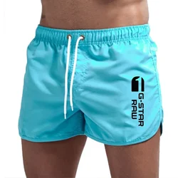 Pantalones cortos de verano para hombre, traje de baño colorido, sexy, playa, tabla de surf