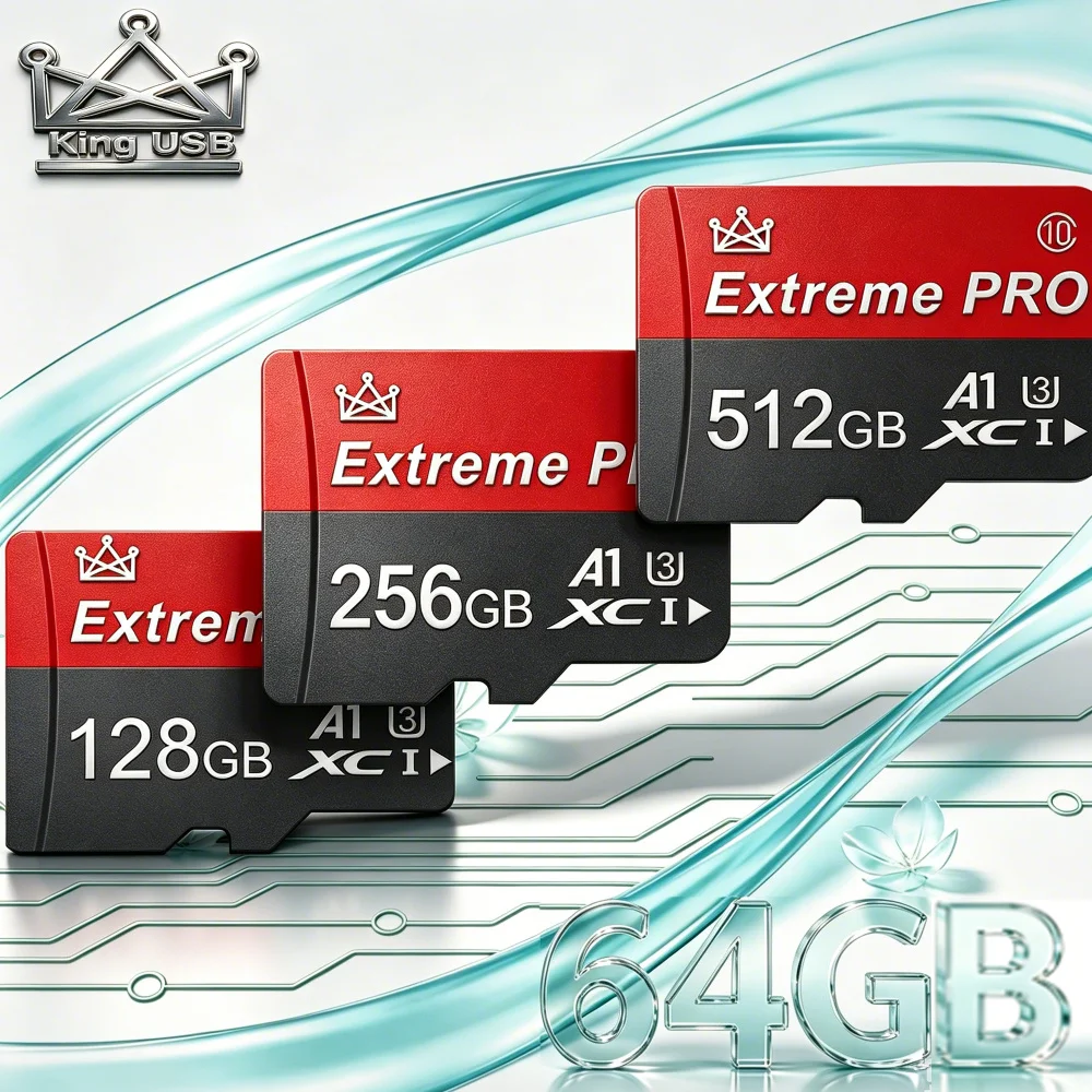 Micro TF Card 512GB  V30 Class10 High Capacity Flash Memory 2026 Hot Sale - Multiple Sizes for Office Computer Monitoring Phones