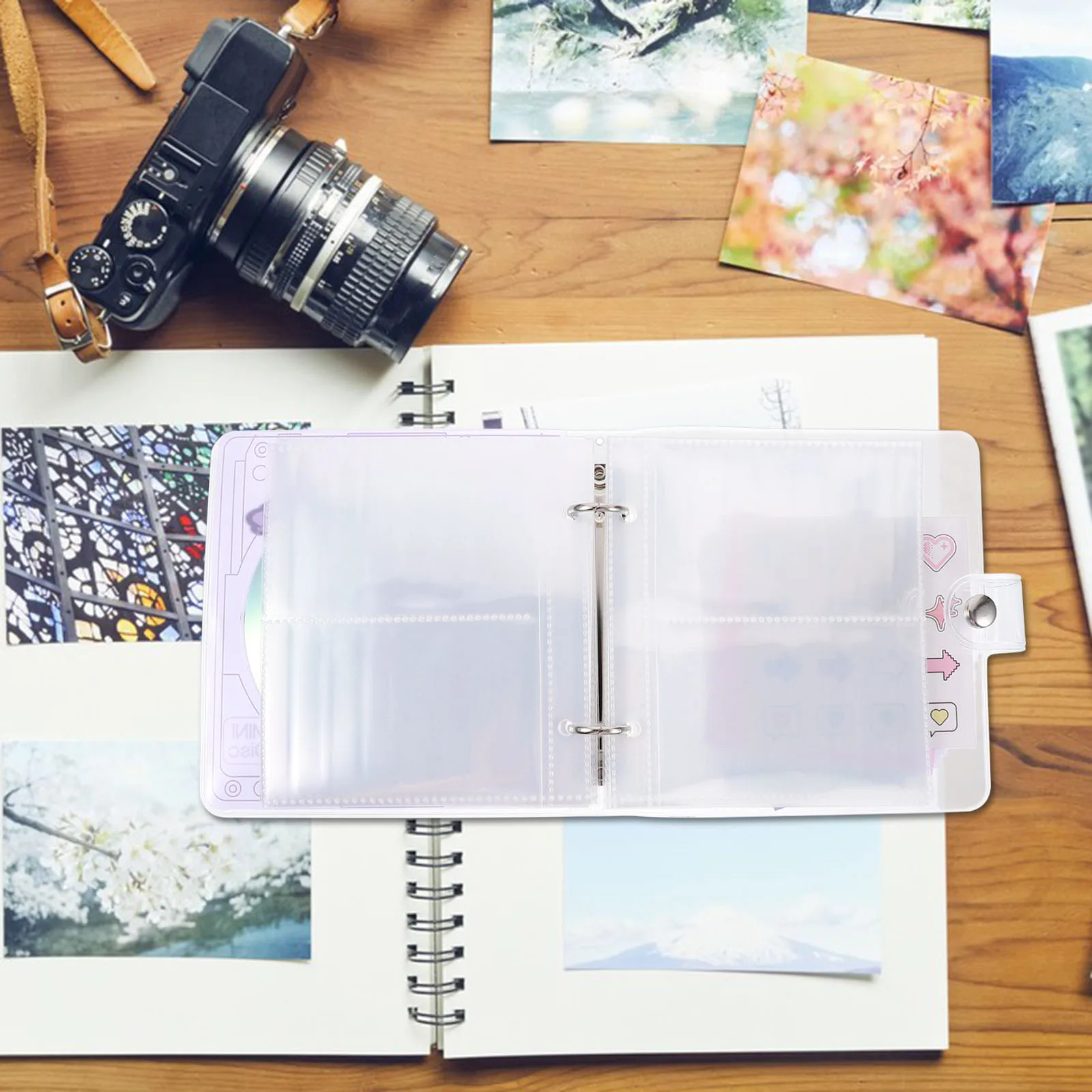 

Mini Photo Album PVC PP Material for Photo Cards Travel Wedding Graduation Family Storage Family Albums for Photos