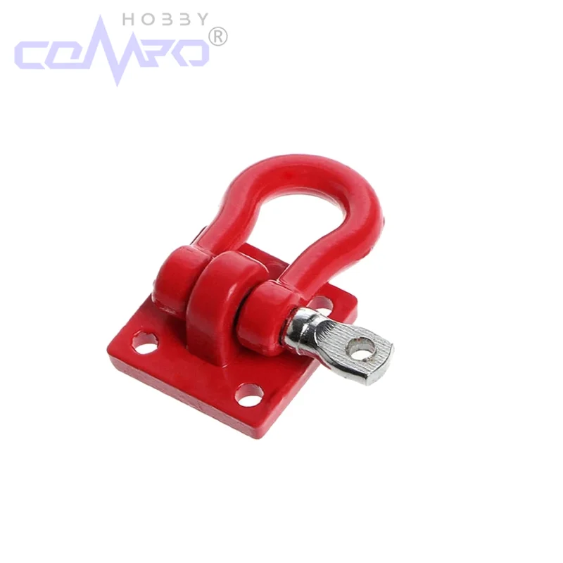 

1pc Metal Climbing Trailer Tow Hook Hooks Buckle Winch Shackles Accessory For 1/10 Scale RC Crawler Truck D90 SCX10 Red Black