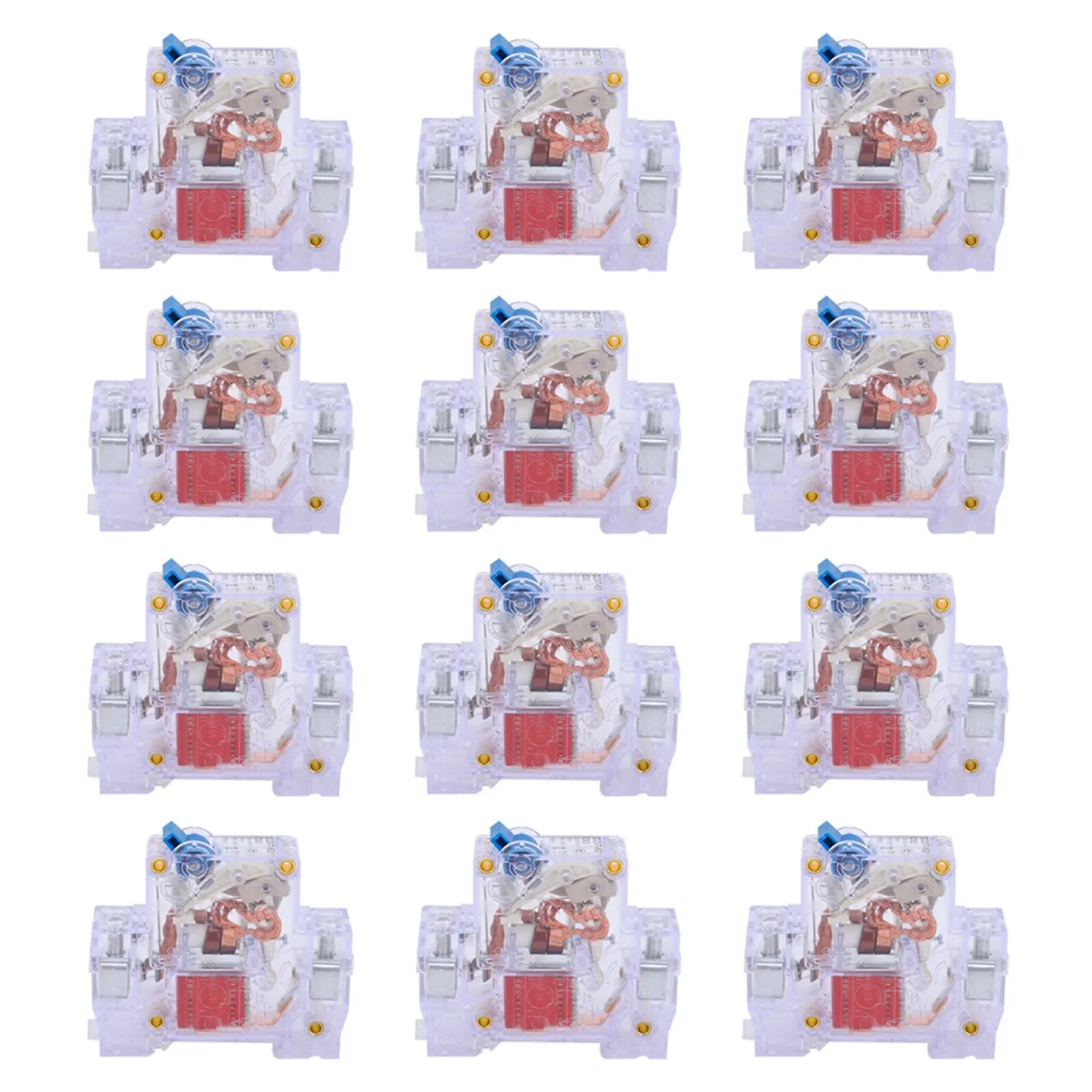 12-pieces-dz47‑63-1p-6‑63a-disjoncteur-transparent-mcb-interrupteur-d'air-protection-de-circuit
