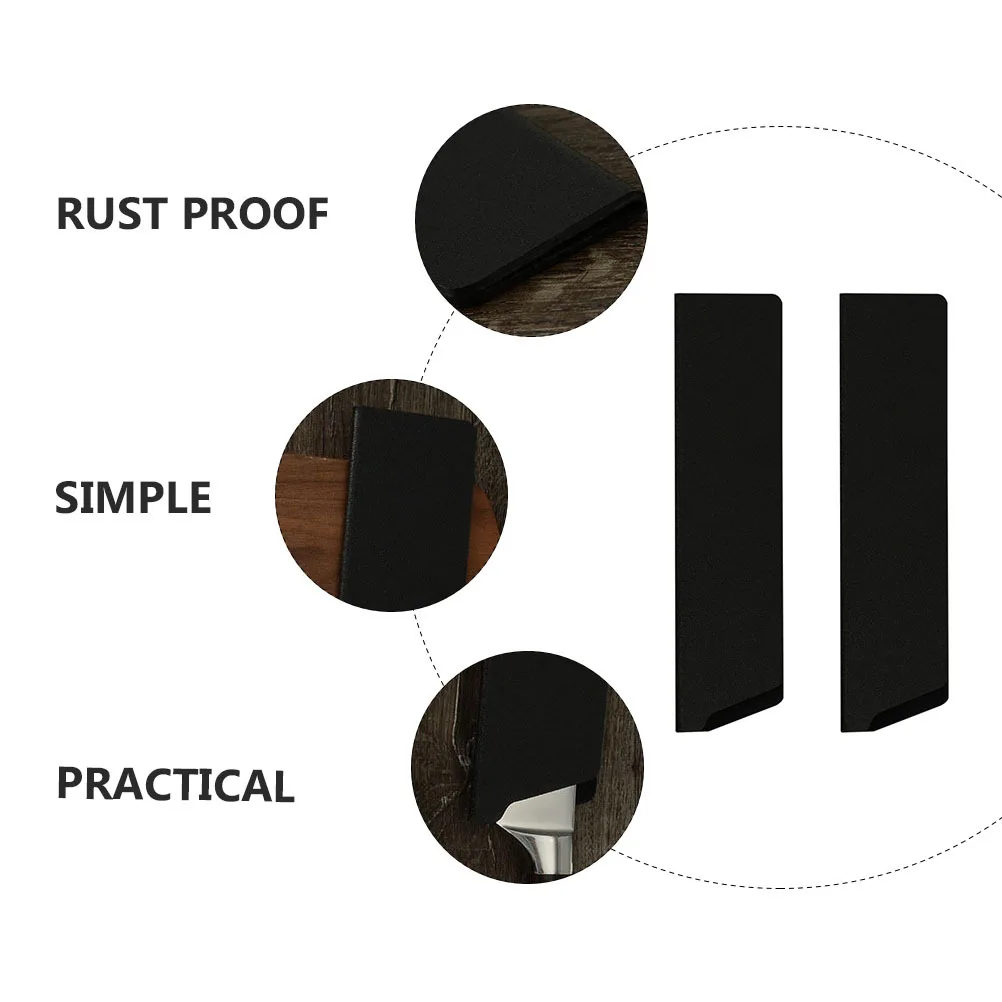 Cubiertas de cortador flocado de larga duración, fundas de cuchillos rentables para uso en exteriores y en la cocina, 2 uds.
