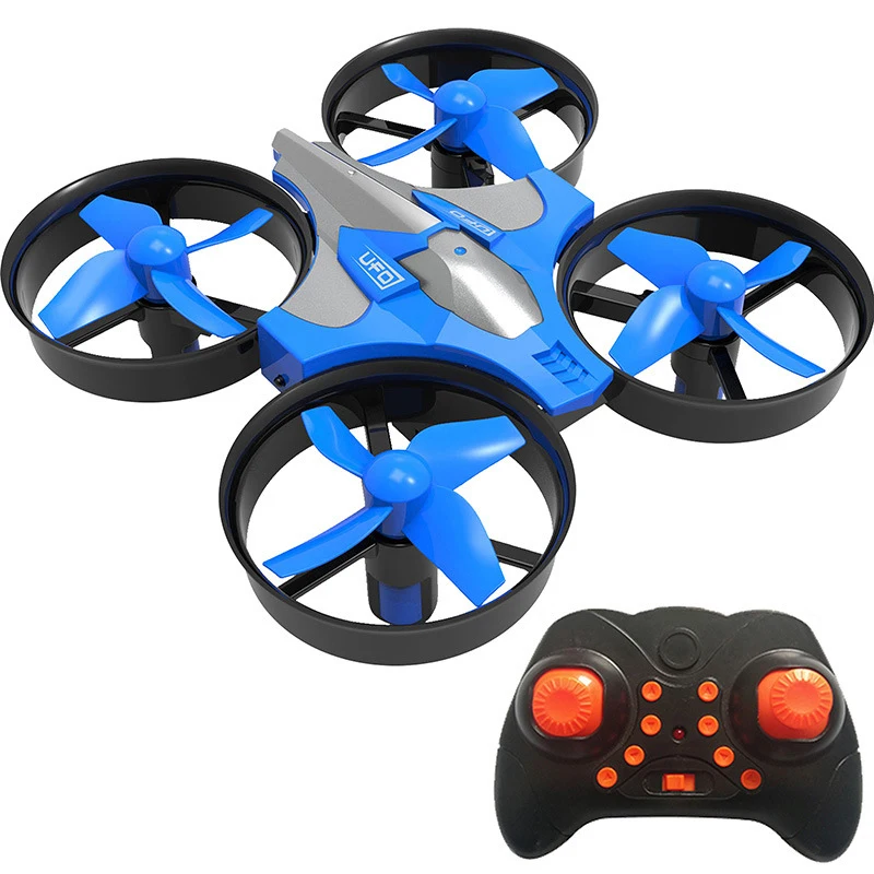 Mini Quadcopter Controle Remoto Modelo de Avião, Brinquedos de Aniversário para Crianças, Rotação 360 °, Altura Fixa, Um Retorno Chave, Pequeno, 2.4G, Novo