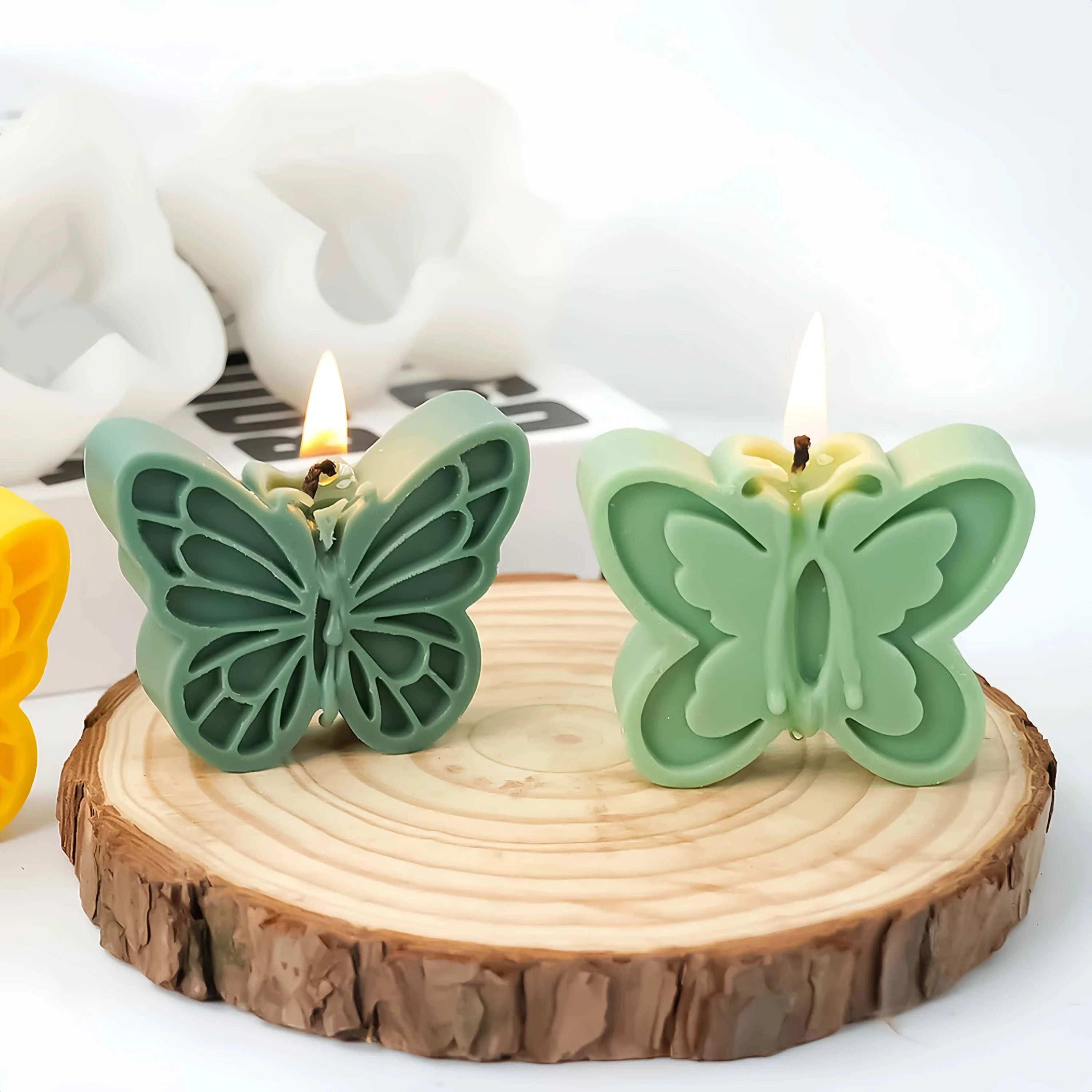 Butterfly Silicone Mold for Soap ,Candle,Wax,Chocolate,Cake,Celly,Ice,Gumdrop,Sugar,Plaster,Crystal Resin Craft Making