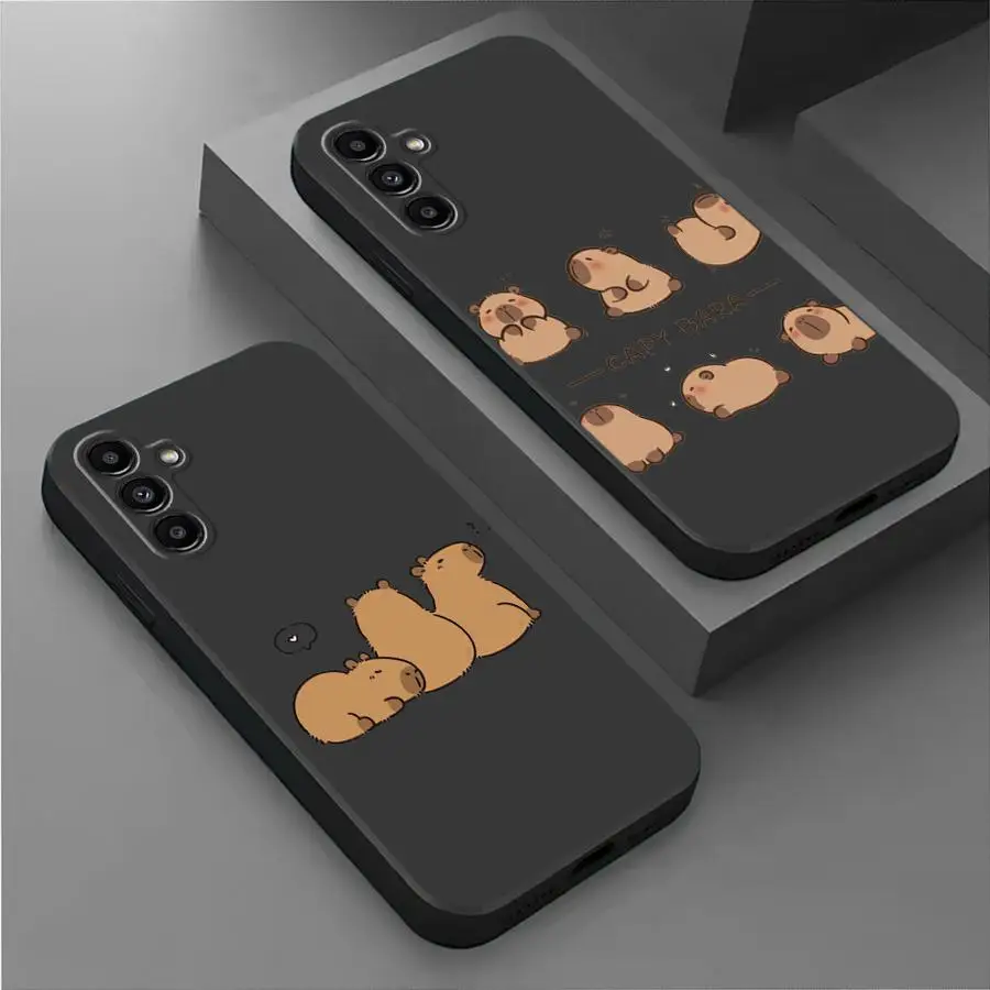 Cute Capybara Phone Case for Samsung Galaxy A10 A20e A20 A40 A50s A70s A90 A01 A02 A04s A05s A21s A31 A41 Soft TPU