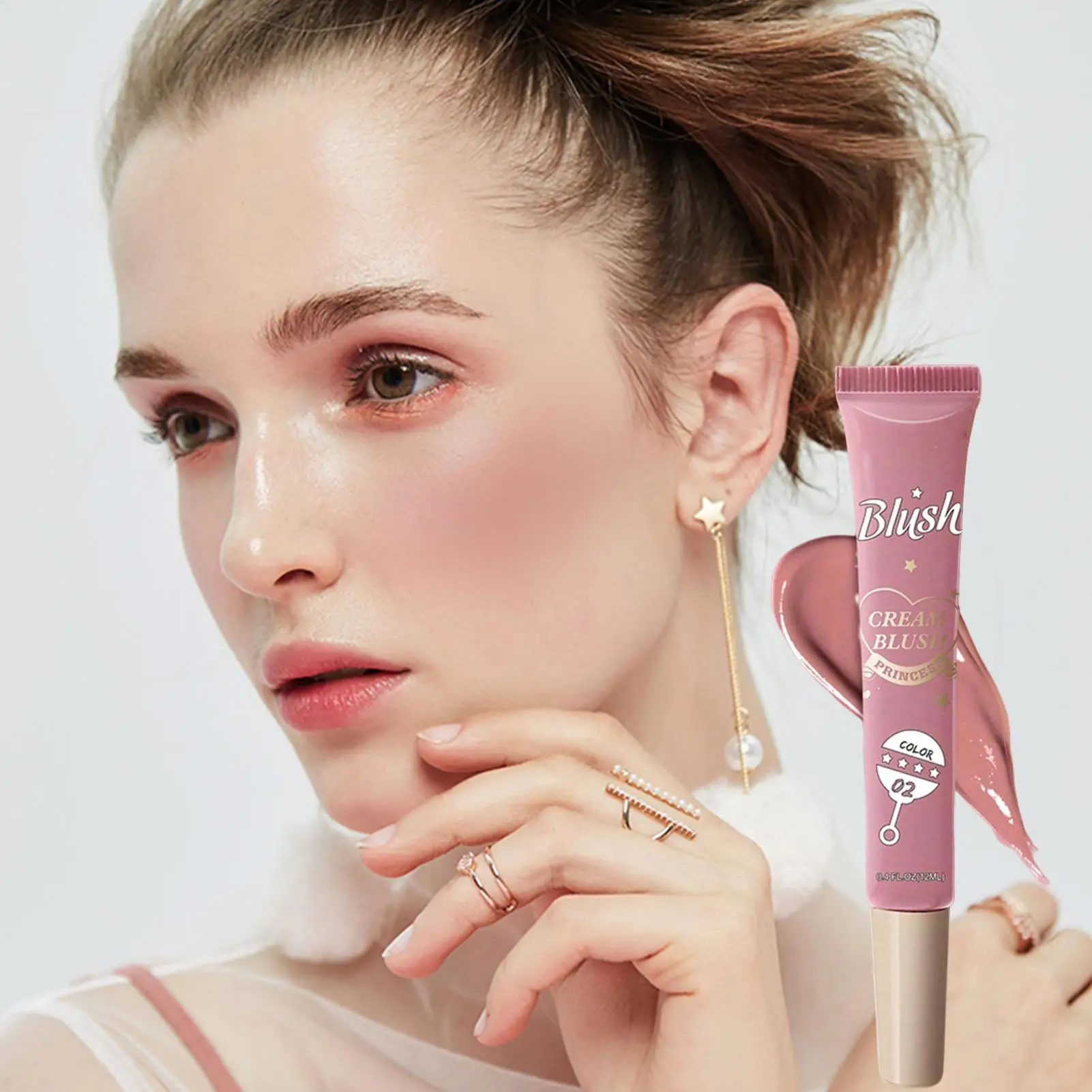 Cream Blushes Long Wearing Hydrating Matte Cheek Cream Blushes Blendable Color blush Highlight stick for Eyes,Lips&Cheeks