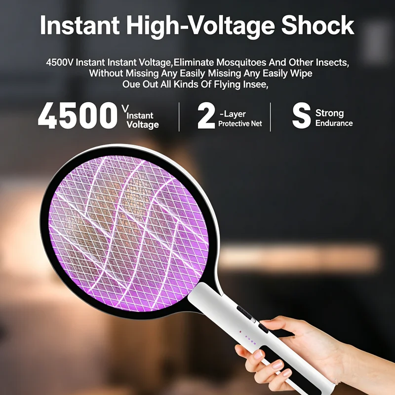 High Power Electric Mosquito Zapper USB Fast Charging Portable Indoor Bug Catcher