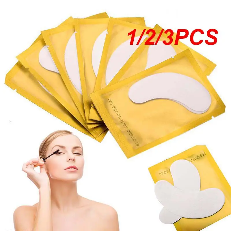 1/2/3PCS New 1 bag  Eyelash Pad Gel Patch Grafting Eyelashes Under Eye Patches For Eyelash Extension Paper Sticker Wraps Makeup