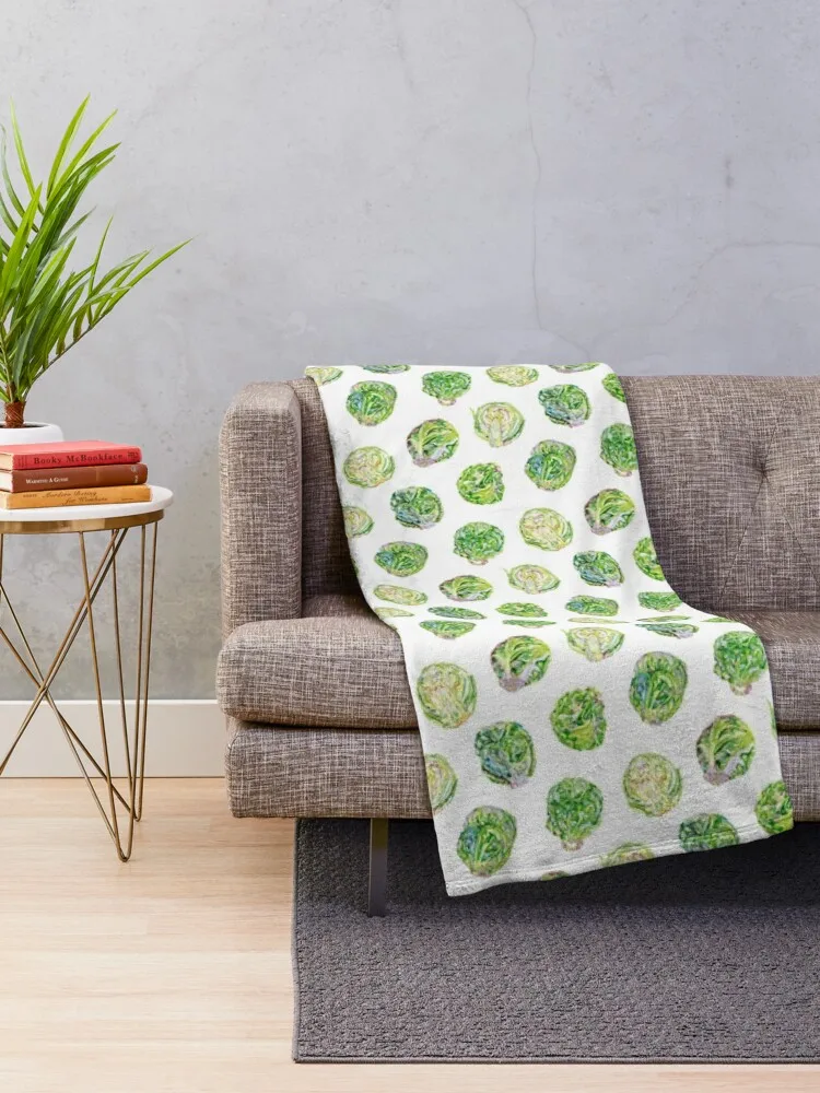 Brussel Sprouts Throw Blanket Beautifuls Decorative Sofa Soft Blankets