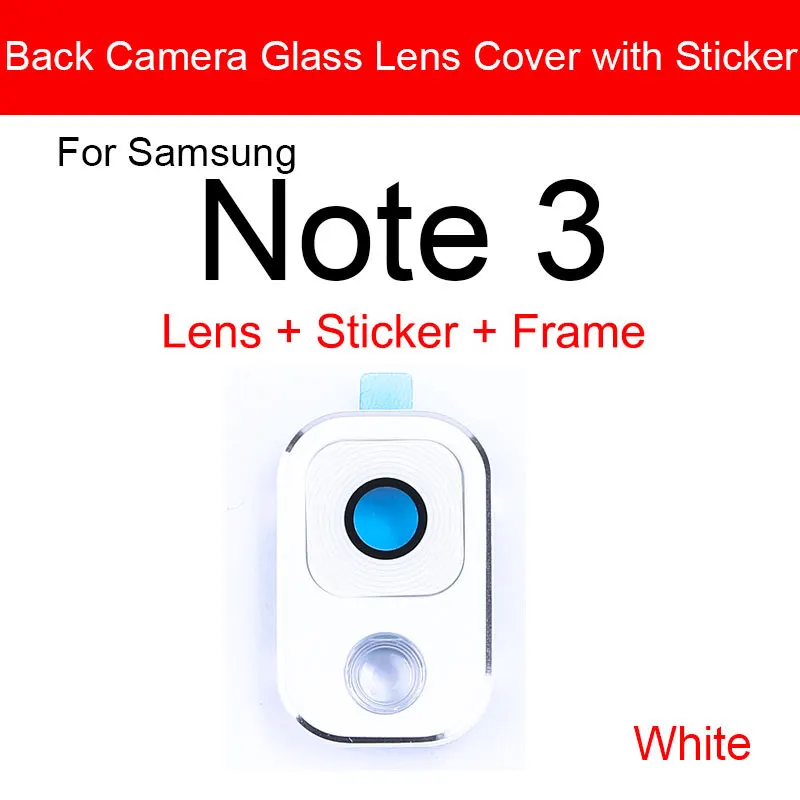 Back Rear Camera Glass Lens With Sticker Glue For Samsung Galaxy Note 3 4 5 Camera Lens Cover Flex Ribbon Replacement Parts