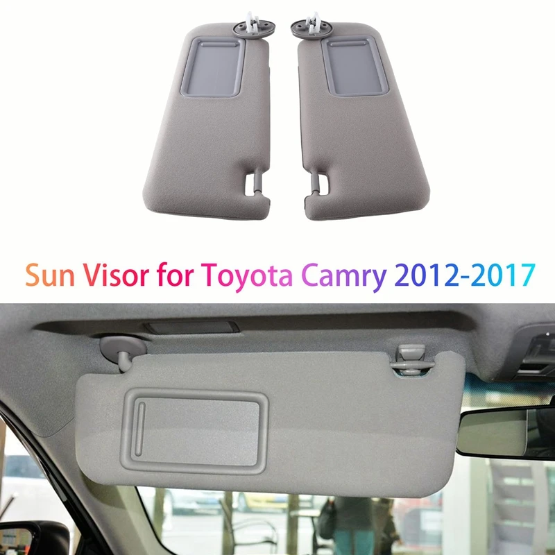 

2 шт., автомобильный солнцезащитный козырек для Toyota Camry 2012-2017 74320-06610-B1 74320-06610-B2