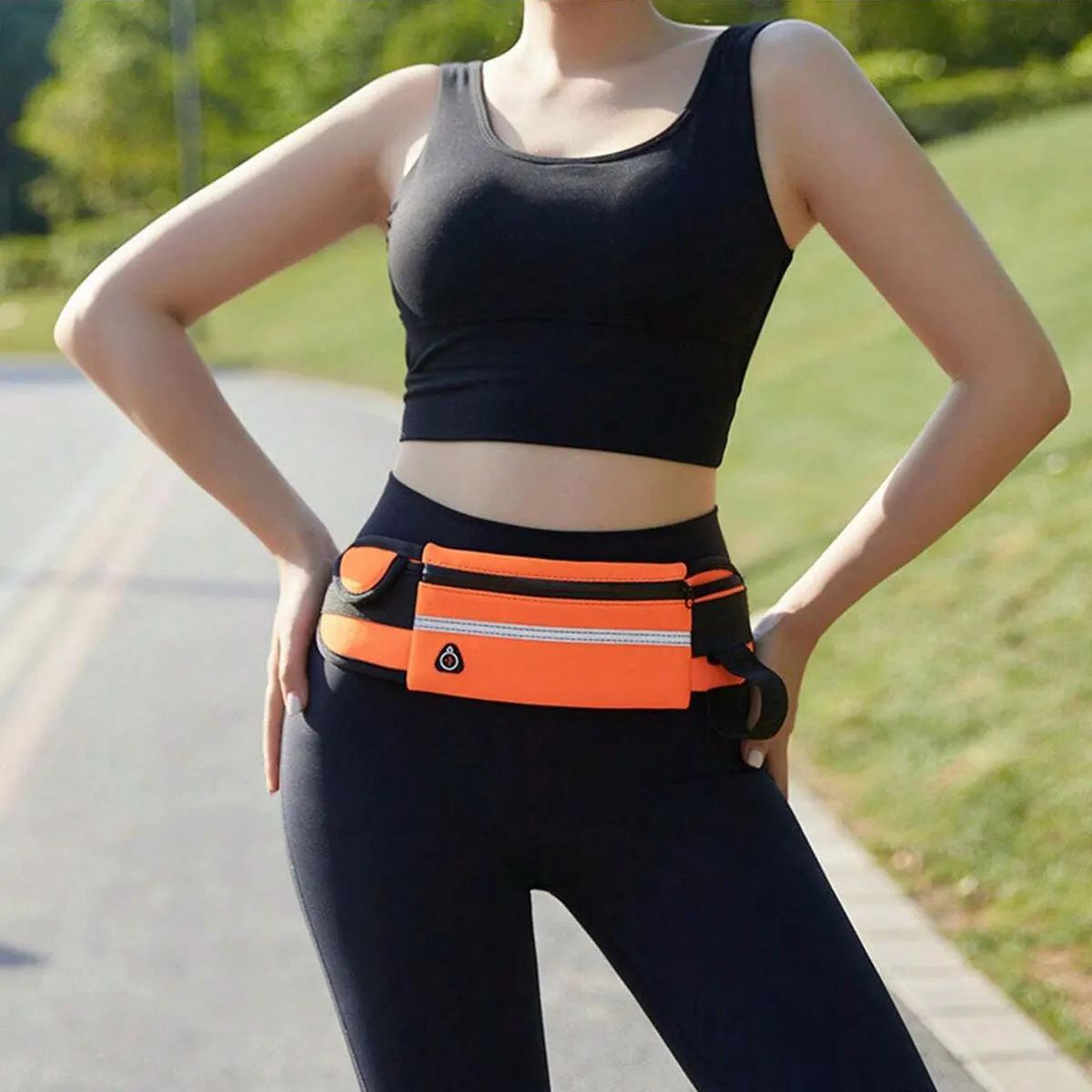 Lauf-Handytasche für die Taille, Outdoor-Fitness-Aufbewahrungstasche, Sport-Gürteltasche, Handytasche aus Tauchmaterial – Detail 9