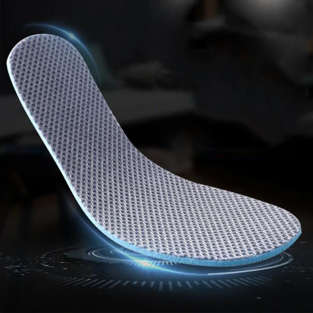 

4Pairs Sports Insoles Breathable Shock-Absorb Arch Support Shoe Cushions Sweat Absorb Shoe Pads Size 44 10us 9uk 44eu Walking