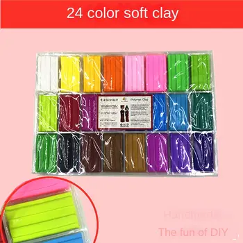 12-24色聚合物黏土 DIY黏土 手工製作 免燒兒童彩繪陶土 適合娃娃雕塑 10 最佳銷售 聚合物黏土套裝 - №9